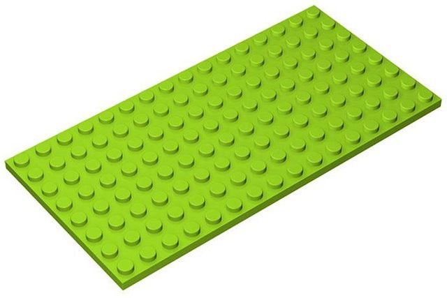 Yiran toy Grundplatte Bausteine, 10-teiliges Set, grasgrün - Bild 1