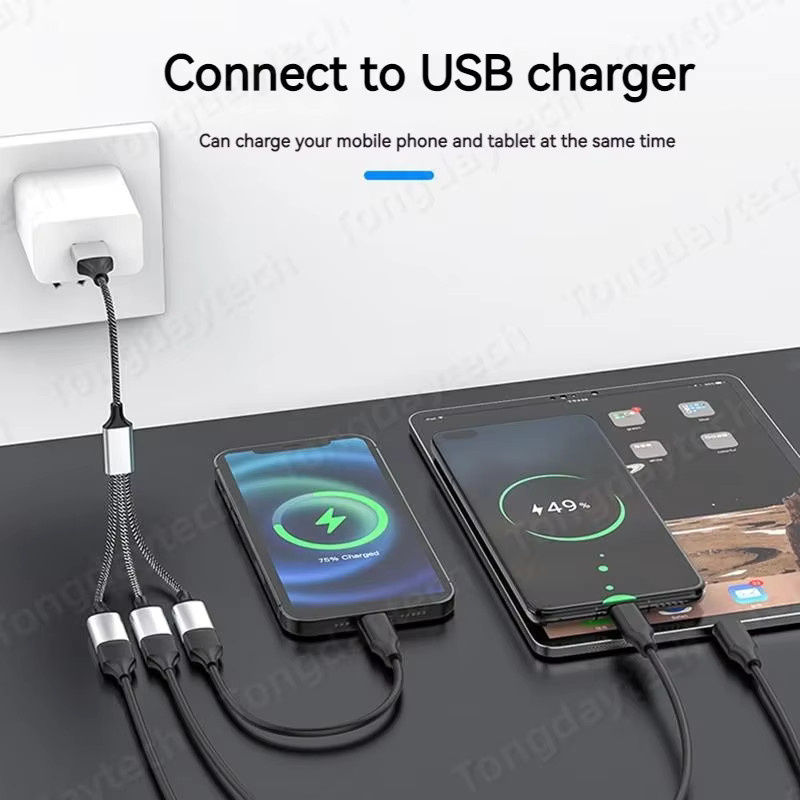 4-Port USB-C Hub Splitter mit schneller Datenübertragung und OTG-Funktion für MacBook Pro und Air sowie andere Computer - Bild 2