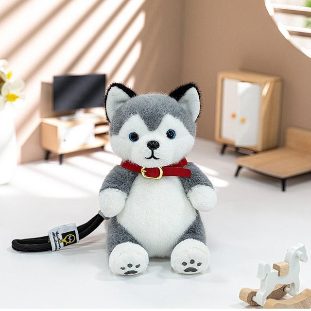 Husky Puppen, Plüschtiere, grau, ab 7 Jahren - Bild 1