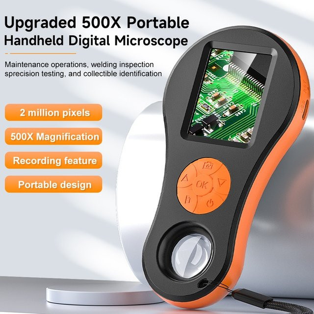 Digitale Lupe VISHRT mit 2MP Video, 2,0 Zoll Bildschirm, 8 LEDs und 32GB TF Karte für Windows und Mac - Bild 1