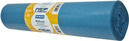 RENOVO Müllsäcke Blau, 120 l, Breite: 70 cm, Länge: 110 cm - Bild 1