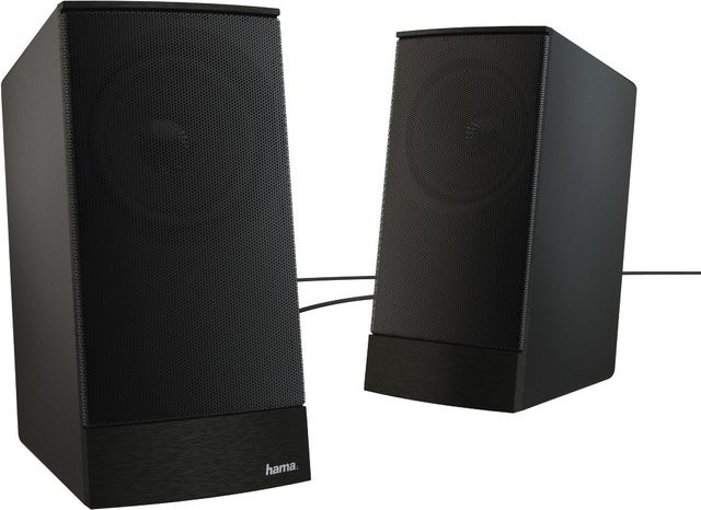Hama Sonic LS-208 Aktiv-Lautsprecher für PC in Schwarz - Bild 1