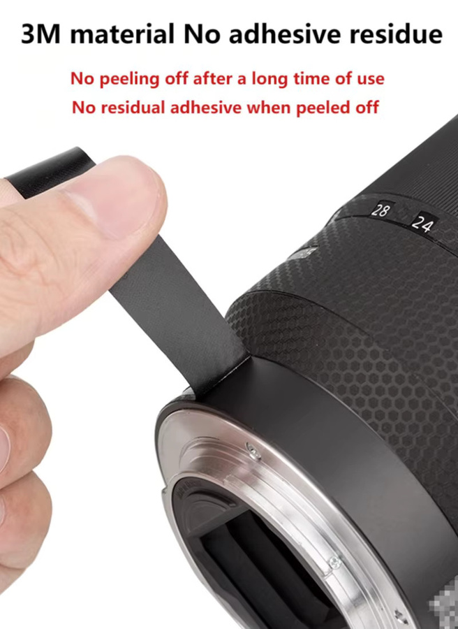 Samyang AF 50mm F1.4 FE II Vinyl Wrap Anti-Scratch Aufkleber in Rot für Sony E Mount - Bild 4
