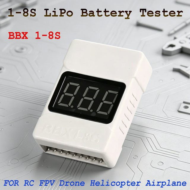 YSIDO LiPo Akku-Tester mit Niederspannungs-Notfallalarm und LED-Anzeige, Zubehör - Bild 1