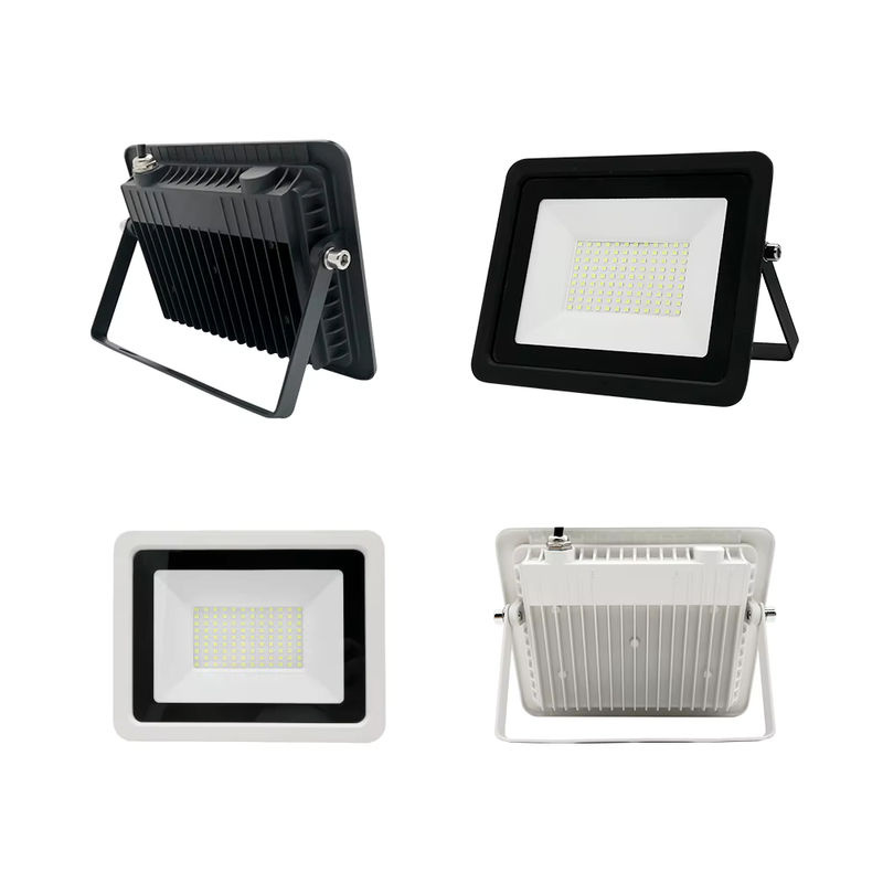 MIWAT LED Flutlicht Reflektor Scheinwerfer IP68 Wasserdicht Schwarz für Garten Straße und Wand - Bild 2