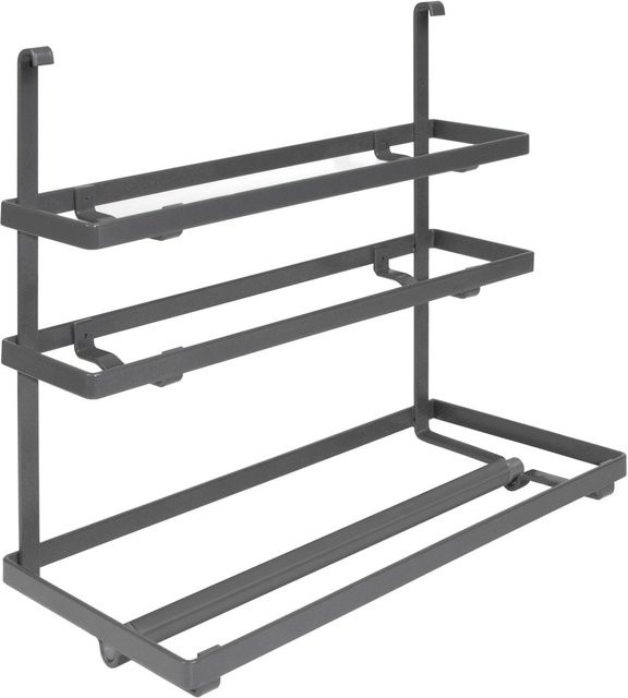 Emuca Gewürzregal aus Stahl in Anthrazitgrau matt mit minimalistischem Design für deine Küche - Bild 1