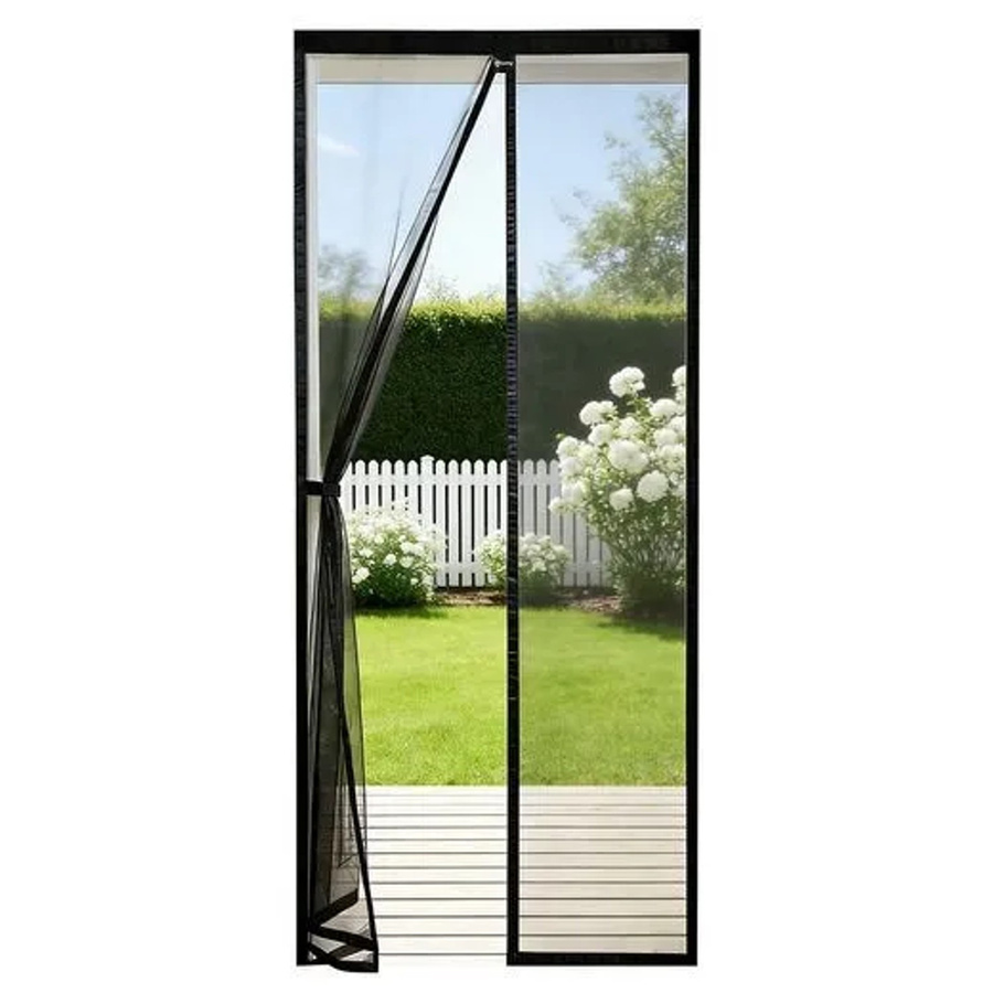 Sekey Fliegengitter für Balkontüren mit Magnetverschluss ohne Bohren, Insektenschutzgitter für Terrassentüren, B x H: 90 x 220 cm - Bild 2