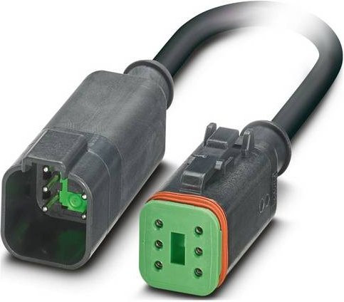 Phoenix Contact 1415035 Sensor-Aktor-Kabel mit 6 Polen in Grau und Schwarz - Bild 1