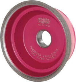 TYROLIT CBN-Topf-Schleifscheibe Typ B126 in Pink, Durchmesser: 100 mm, Breite: 35 mm, Höhe: 20 mm - Bild 1