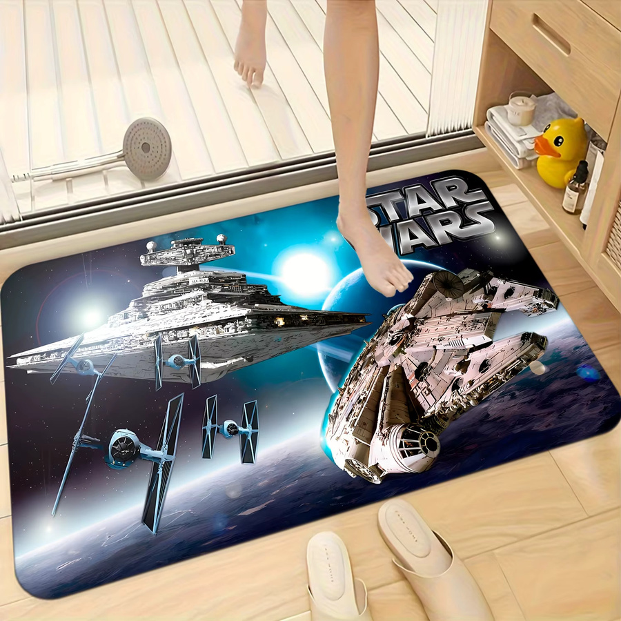 Star Wars Willkommens-Fußmatte von BEAST KINGDOM aus Polyester mit ikonischen Charakteren, rutschfest und handwaschbar, B/T: 60 x 60 cm, Farbe: Multicolour - Bild 2