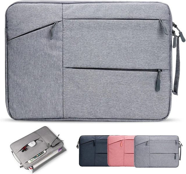 Wasserdichte Laptop Tasche für Notebooks von 12 bis 16 Zoll in Schwarz - Bild 1