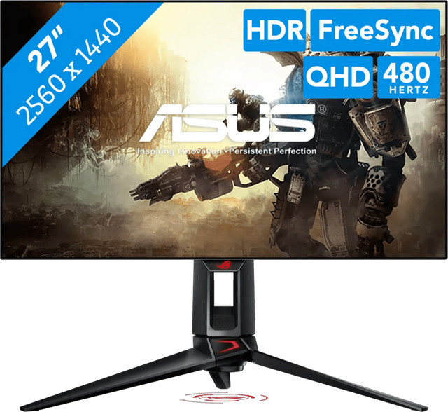 ASUS ROG Swift OLED PG27AQDP Gaming-Monitor, 67,3 cm (26,5 Zoll), QHD 1440p, Schwarz - Bild 2