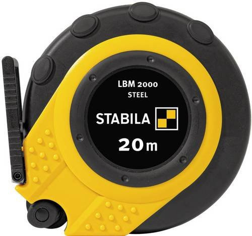 Stabila Kapselbandmaß LBM 2000 STEEL mit 20 m Stahlband in Gelb - Bild 1