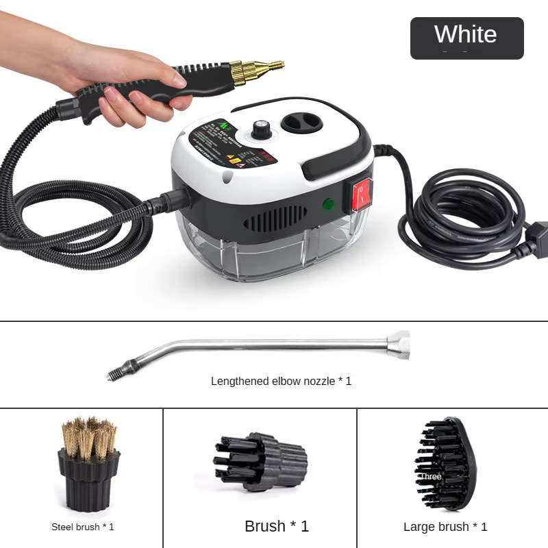 BALASHOV Handheld Dampfreiniger mit 2500 W in Blau-Weiß für Zuhause und Auto - Bild 7