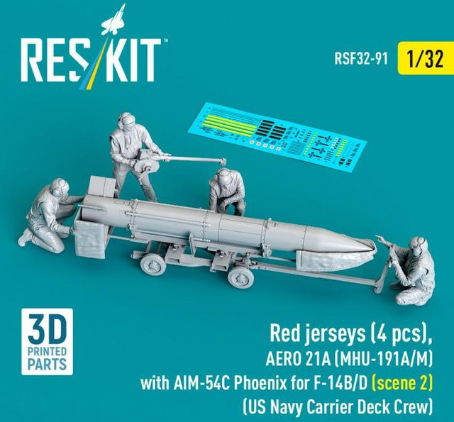 ResKit Models AERO 21A (MHU-191A/M) mit AIM-54C Phoenix, 4-teiliges Set - Bild 1