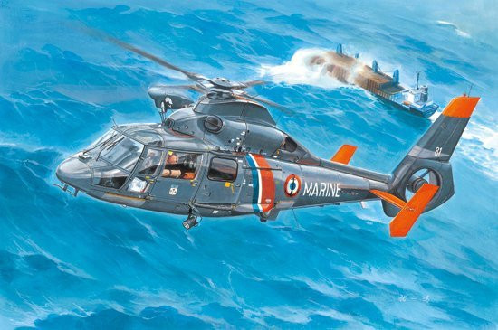 Trumpeter AS365N2 Dolphin 2 Helicopter, Fahrzeuge, Grau - Bild 1
