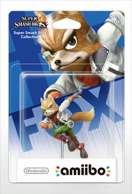 Nintendo amiibo Smash Fox Figur mit NFC für Nintendo Switch und Wii U, Multicolor - Bild 1
