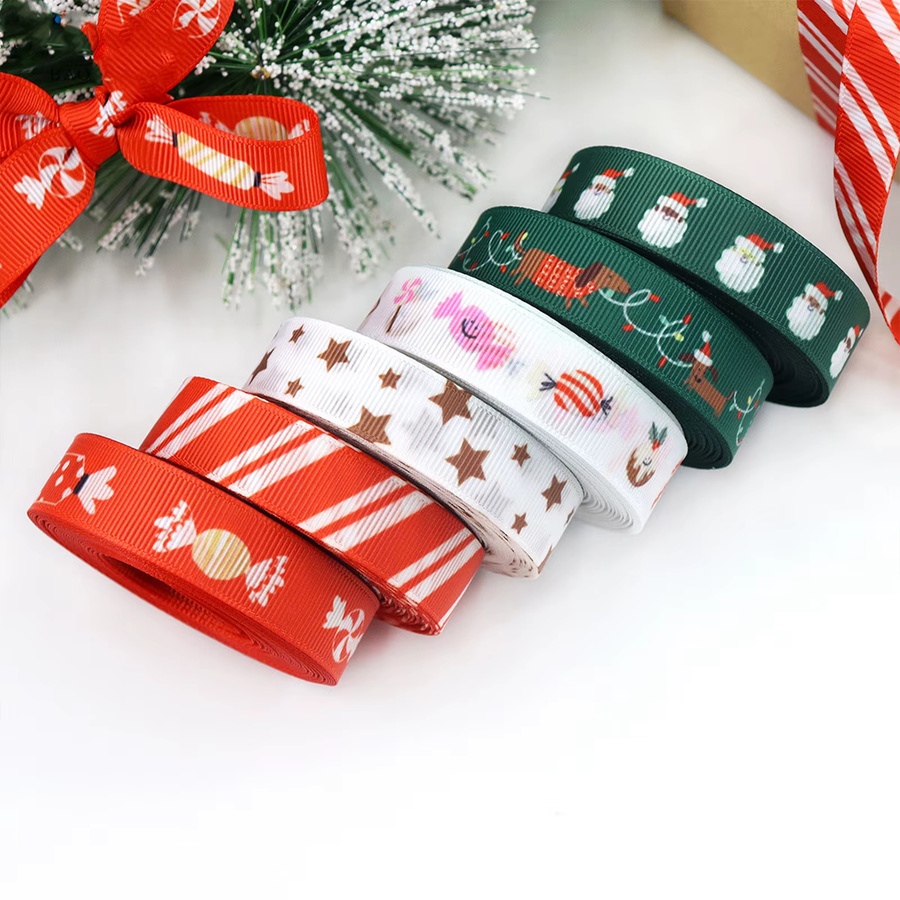 Weihnachtsband zum Verpacken von Geschenken mit Dackel, Lebkuchenmann und Weihnachtsmann Motiven für deine Heimdekoration - Bild 2