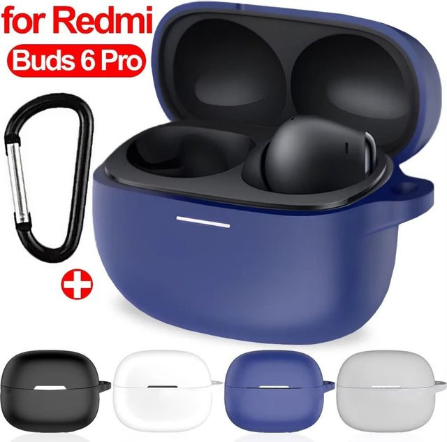 Xiaomi Silikon Schutzhülle für Redmi Buds 6 Pro Bluetooth Kopfhörer in Weiß - Bild 1