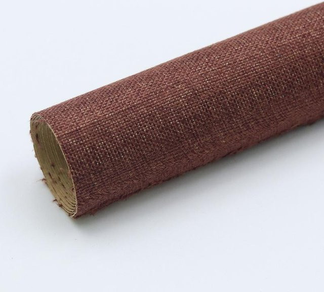 Selbstklebende Leinenstofftapete von beautybaby in Braun zur Dekoration und zum Basteln, Vintage Hanfstoff-Hintergrund, Breite: 145 cm, Länge: 1 m - Bild 1