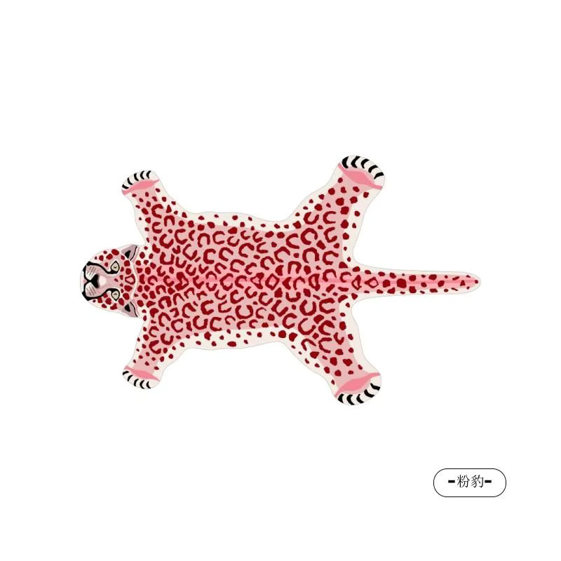 VIKAMA Kreativer unregelmäßiger Tierteppich, rutschfester Teppich für Wohnzimmer und Schlafzimmer, B/T/H: 60 x 60 x 60 cm - Bild 3