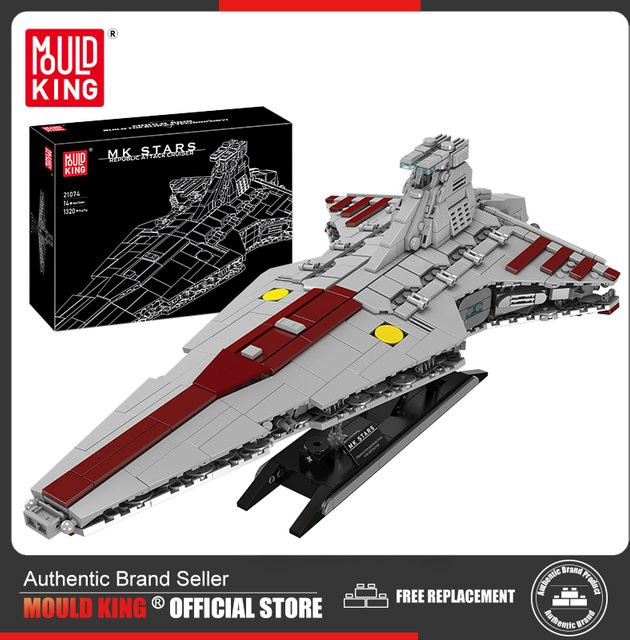 Mould King Star Plan Republic Attack Cruiser, Baustein, ab 14 Jahren - Bild 1