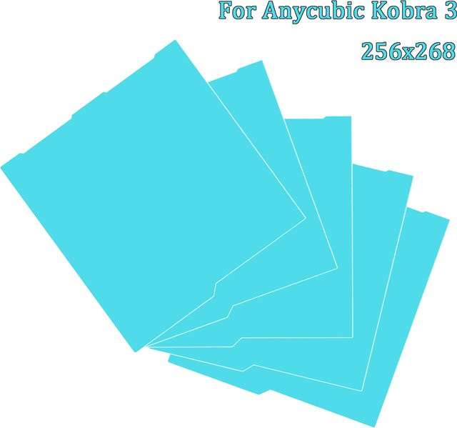 Anycubic Kobra 3 Cool Plate Glacier Build Plate für Anycubic Kobra 3 Combo, Farbe: Weiß, B/T: 256 x 268 mm - Bild 1