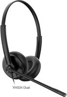 Yealink YHS34 Dual Headset On-Ear Kopfhörer Schwarz mit RJ9 Anschluss - Bild 1