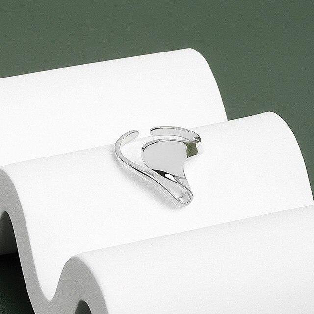 Ring Messing, Silber, Damen, Wellenmuster - Bild 1
