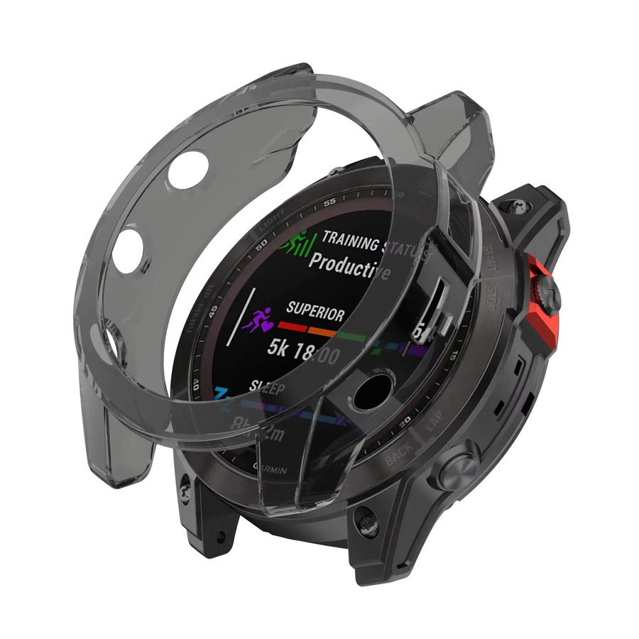 OAKCHARM Schutzhülle für Garmin Fenix 7X/7/7S, TPU, Schwarz, Unisex - Bild 3