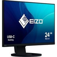 EIZO FlexScan EV2480-BK LED-Monitor, 60,5 cm (23,8 Zoll), Full HD IPS-Display, Schwarz, Anschlüsse: USB-C, HDMI, DisplayPort - Bild 1