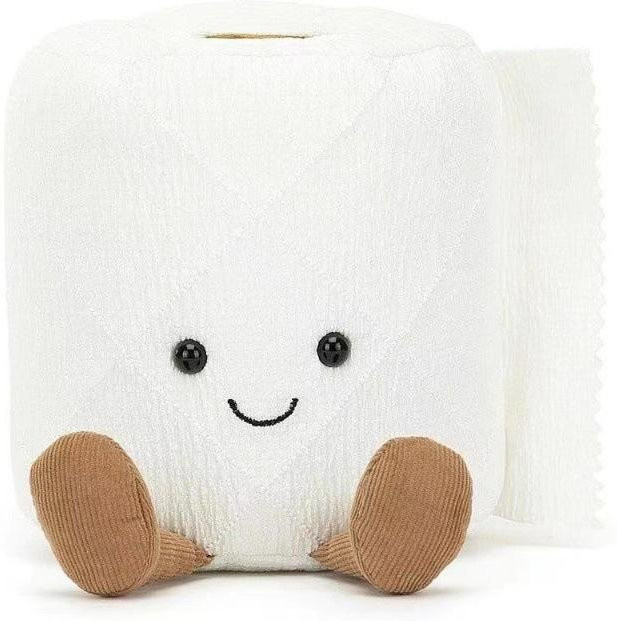 JC Toilettenpapier Plüschtier Stoffpuppe, weiß, ab 14 Jahren - Bild 1