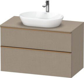 Duravit Waschtischunterschrank D-Neo in Beige Matt, Breite: 100 cm, Tiefe: 55 cm - Bild 1