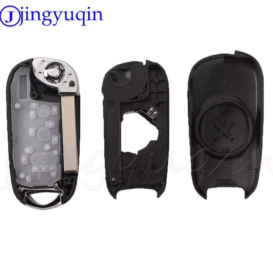 Jingyuqin Flip Folding Remote Auto Schlüssel Shell Case Fob mit 3 Tasten in Schwarz für Opel Astra K, Buick Verano, Regal, Excelle GT, Excelle XT und Lacrosse - Bild 4