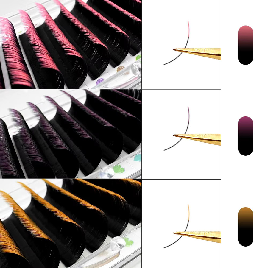 ABONNIE Falsche Wimpern Ombre Schwarz, Unisex - Bild 5