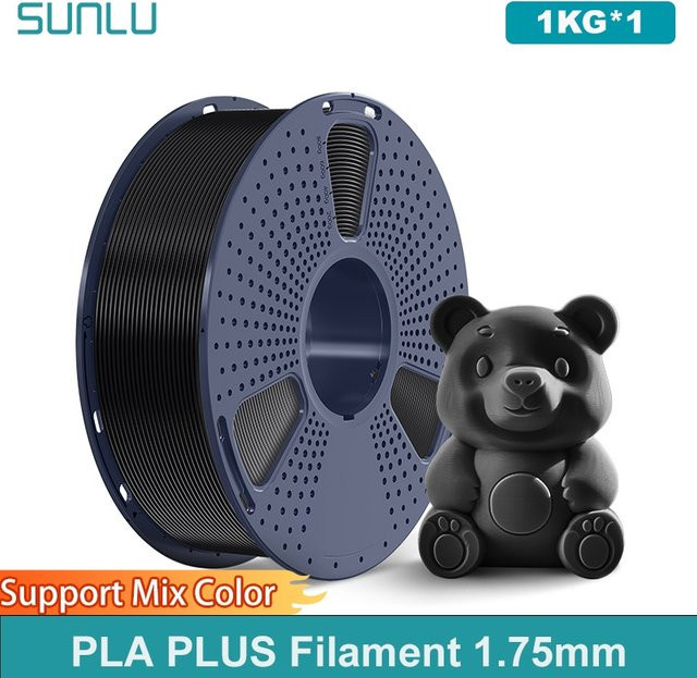 SUNLU PLA PLUS Filament transparent, 1,75 mm, 1000 g - Bild 1