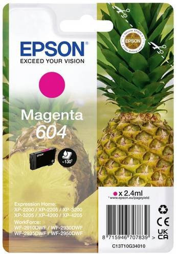 Epson Original Druckerpatrone 604 T10G3 Magenta für Expression Home und WorkForce - Bild 1