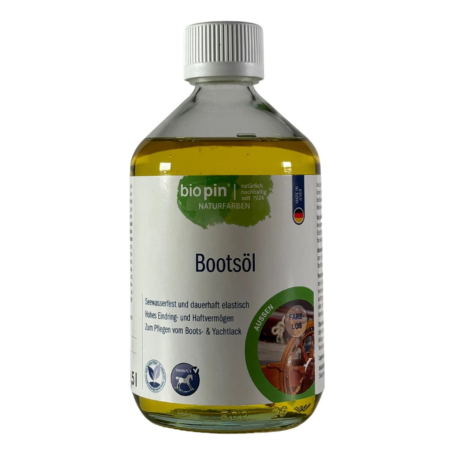 Biopin Bootsöl Farblos Glänzend Wasserabweisend 0,5 l - Bild 2