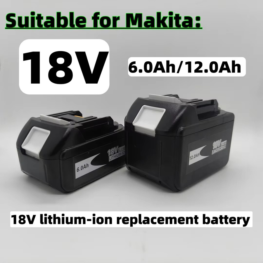Makita Lithium-Ionen-Akku 18V in Schwarz, kompatibel mit LXT400, BL1860B, BL1860 und BL1850 - Bild 1