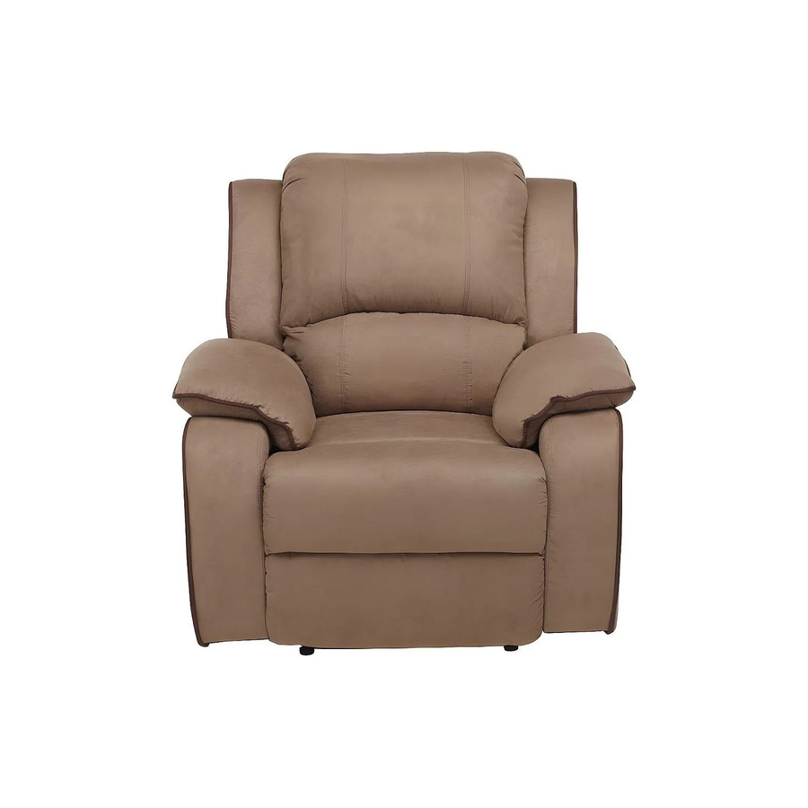 Relaxsessel Hernani von Vente-unique in Taupe mit Microfaser und Armlehnen, Breite: 100 cm - Bild 2