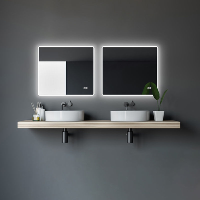 TALOS Badspiegel mit LED-Beleuchtung, rechteckig, B: 80 cm, H: 70 cm - Bild 2