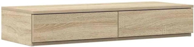 vidaXL Bettschublade aus Holzwerkstoff in Sonoma Eiche, Farbe Braun/Beige, B/T/H: 90 x 36,5 x 16,5 cm - Bild 1