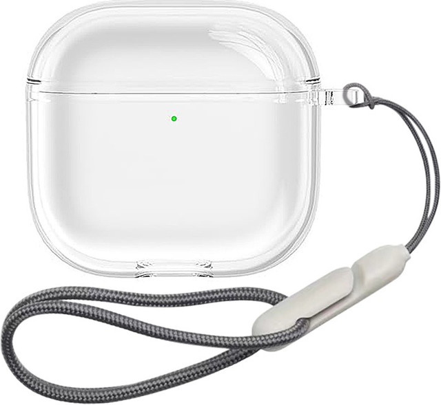 Transparente TPU-Schutzhülle mit Trageschlaufe für Apple AirPods Pro 2. Generation und AirPods 4 (2024) - Bild 1