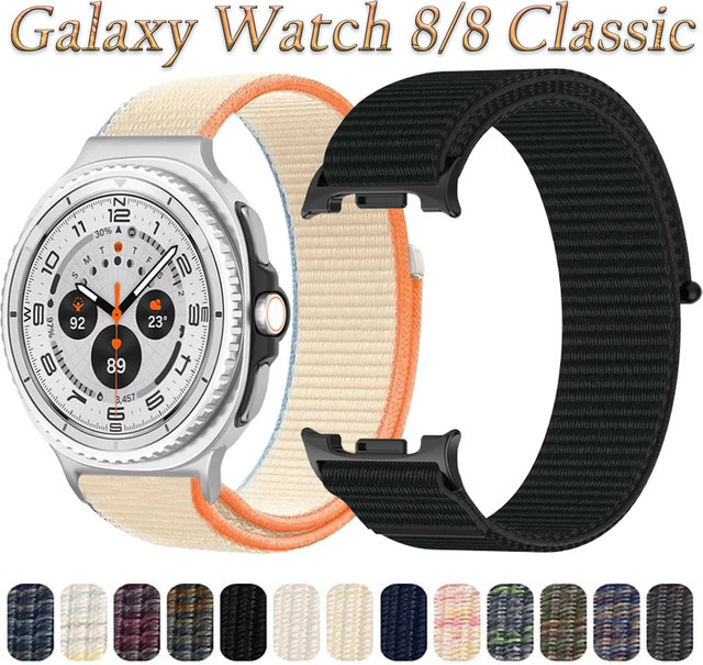 Samsung Uhrenarmband Nylon, Schwarz, Unisex - Bild 1