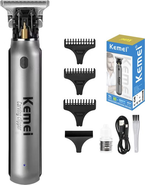 Kemei Haarschneidemaschine KM-1757, Silber - Bild 1
