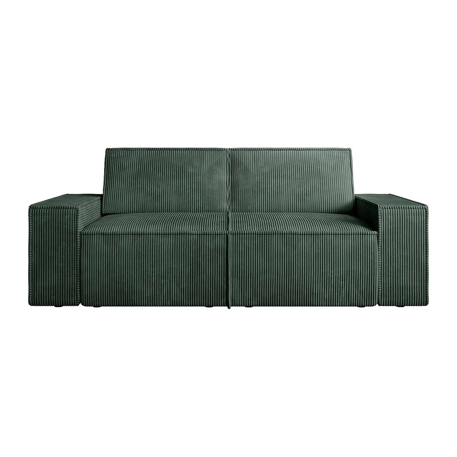 Vente-unique Sofa Amelia in Tannengrün mit Cord-Bezug, Breite: 210 cm - Bild 2