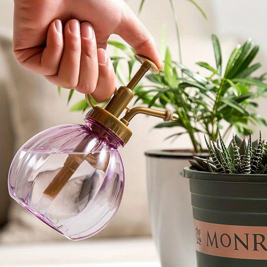 Pflanzen-Sprühflasche in Kürbis-Design als Bewässerungssprayer für Blumen und Topfpflanzen in Grün - Bild 4