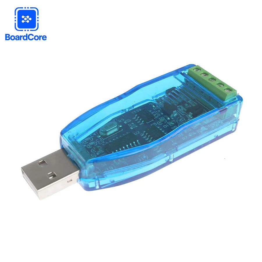 Industrieller USB-zu-RS485-RS232-Konverter-Adapter mit bidirektionalem Halbduplex-Seriellkommunikationsmodul und TVS-Schutzchip CH340 in Blau - Bild 3