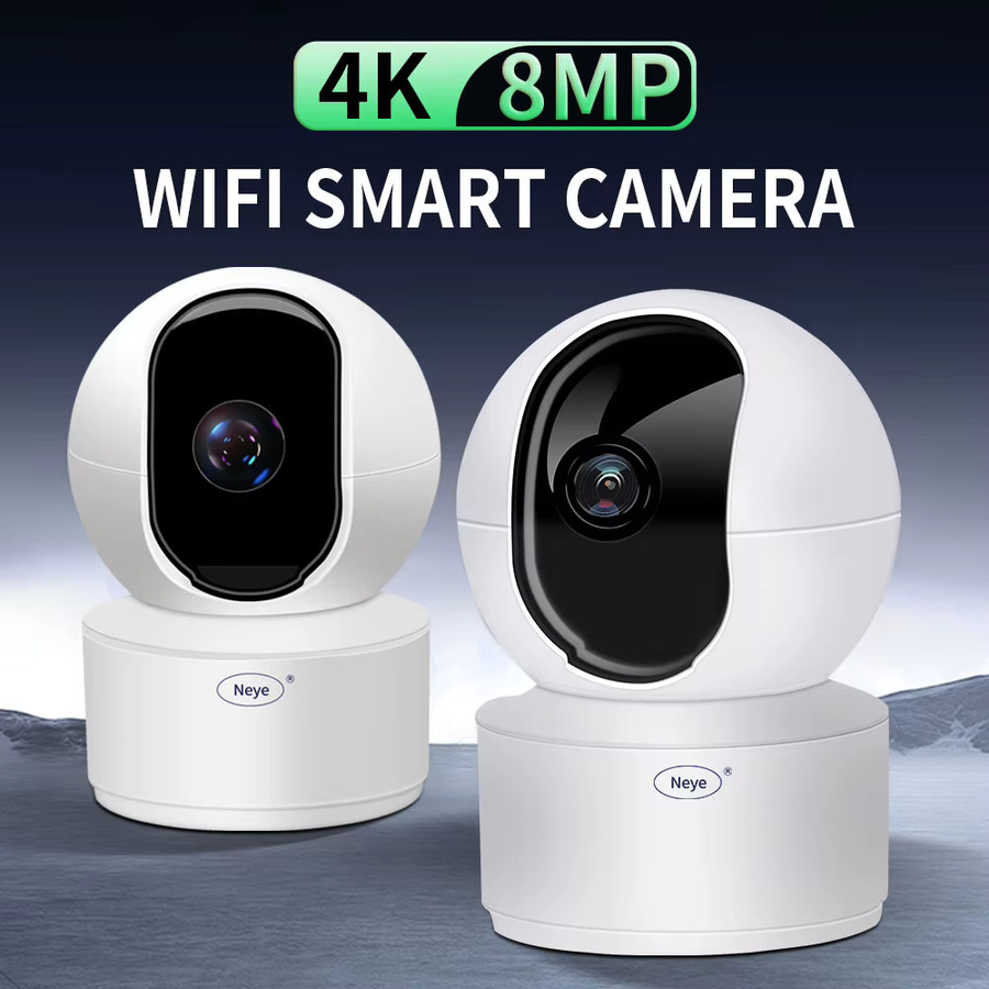 Neye S5 4K WiFi Smart Home Kamera Indoor Baby Monitor mit 8MP Auflösung, AI Automatischem Tracking und App-Steuerung, Weiß - Bild 2