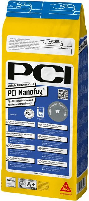 PCI Nanofug Flex Fugenmörtel Zementgrau 4 kg - Bild 1
